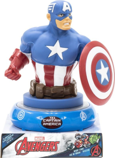 Noční stolní LED lampička Avengers Kapitán Amerika 3D figurka